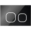 Кнопка смыва IDDIS Uniglass UNG01BCi77 стекло, черная/хром
