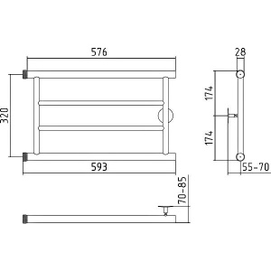 Купить Полотенцесушитель водяной Стилье Минор 32x60 П в Москве с доставкой Полотенцесушитель водяной Стилье Минор 32x60 П