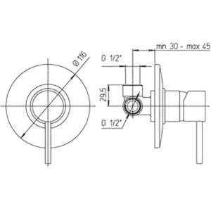 Купить Смеситель для душа Paini Cox 78PZ690 С ВНУТРЕННЕЙ ЧАСТЬЮ, черный матовый в Москве с доставкой Смеситель для душа Paini Cox 78PZ690 С ВНУТРЕННЕЙ ЧАСТЬЮ, черный матовый