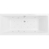 Акриловая ванна Excellent Pryzmat Slim WAEX.PRY17S.RELAX 170x75 см, с гидромассажем, с каркасом, со сливом-переливом