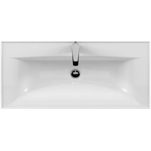 Тумба с раковиной Aquaton Римини 100 1A2328K3RN010 белый глянец