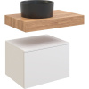 Столешница STWORKI Ольборг 80 дуб французский, без отверстий, с тумбой 60