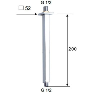 Кронштейн для верхнего душа Remer 347S20 20 см