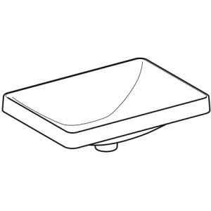 Раковина встраиваемая Geberit VariForm 55 500.738.01.2 белая