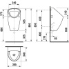 Писсуар Jika Golem с внутренним подводом воды 4306.0.000.000.1