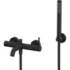 Смеситель для ванны с душем WHITECROSS Y Y1231BL черный матовый