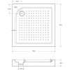 Поддон для душа BelBagno Tray 95х95 с сифоном