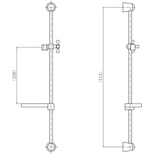 Купить Душевая штанга Fashun A8015, хром в Москве с доставкой Душевая штанга Fashun A8015, хром
