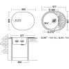 Мойка кухонная Domaci Равенна Rite DFA 577*447 (6) L2TG L