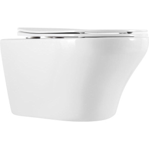 Унитаз подвесной Art&Max Gina AM218CHR/SC с микролифтом, белый