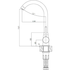 Смеситель для кухни Alveus Karina 1129034