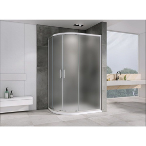 Купить Душевой уголок Abber Schwarzer Diamant AG01128M 120x80, профиль хром матовый, стекло матовое в Москве с доставкой Душевой уголок Abber Schwarzer Diamant AG01128M 120x80, профиль хром матовый, стекло матовое