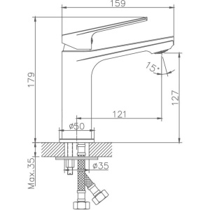 Смеситель для раковины Haiba HB533-3