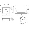 Мойка кухонная Granula Estetica 5804, шварц