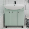 Тумба с раковиной Runo Римини 75 мята