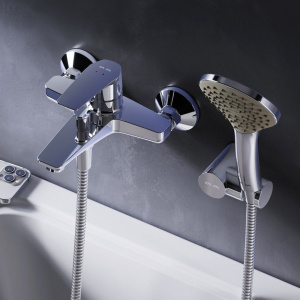 Купить Смеситель для ванны с душем AM.PM Gem F90A15000 в Москве с доставкой Смеситель для ванны с душем AM.PM Gem F90A15000
