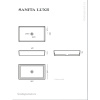 Раковина накладная Sanita Luxe Novel Slim 60 WB.CT/Novel/60-N.Slim/WHT.G/S1 белая