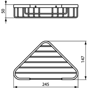 Купить Полка Ideal Standard IOM A9105AA угловая, для душа в Москве с доставкой Полка Ideal Standard IOM A9105AA угловая, для душа