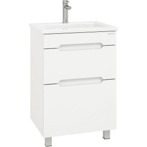 Тумба с раковиной Onika Айленд 50 напольная, белая