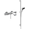 Смеситель для ванны с душем Hansgrohe Vivenis 75420000 + Душевой гарнитур Hansgrohe Pulsify Relaxation 105 3jet 24170000 хром