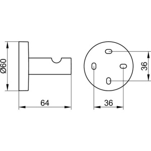 Купить Крючок Keuco Edition 90 19014 хром в Москве с доставкой Крючок Keuco Edition 90 19014 хром