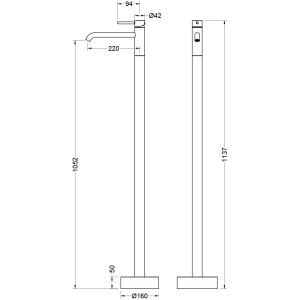 Смеситель для раковины Aquatek Европа AQ1309BG шлифованное золото