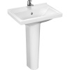Раковина Santeri Визит белая, с пьедесталом