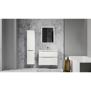 Тумба с раковиной Raval Wector 80, подвесная, белая