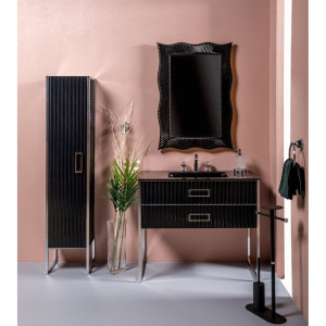 Зеркало Armadi Art NeoArt Soho 70 черное, с подсветкой