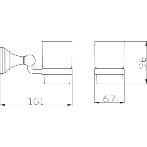 Стакан Rav Slezak Morava MKA0201B белый глянцевый