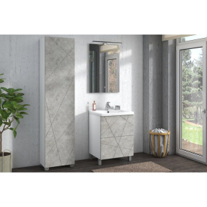 Шкаф-пенал Vigo Geometry Geometry 45 бетон