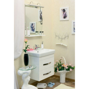 Купить Зеркало Sanflor Одри 60, с полкой в Москве с доставкой Зеркало Sanflor Одри 60, с полкой