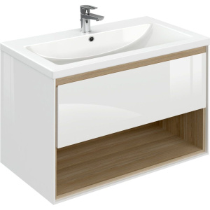 Тумба с раковиной Cersanit Louna 80