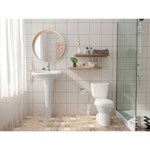 Купить Раковина Santek Бриз 1WH110460 55 с пьедесталом в Москве с доставкой Раковина Santek Бриз 1WH110460 55 с пьедесталом