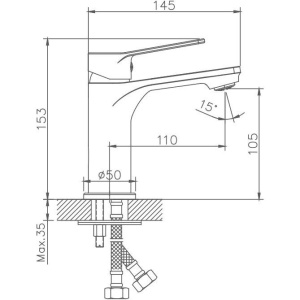 Смеситель для раковины Haiba HB559