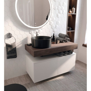 Столешница STWORKI Ольборг 100 дуб карпентер, без отверстий,  2 тумбы 50