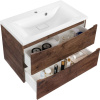 Тумба с раковиной Vincea Mia 80 темный дуб