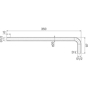 Купить Кронштейн для верхнего душа IDDIS 001BB35i61 в Москве с доставкой Кронштейн для верхнего душа IDDIS 001BB35i61