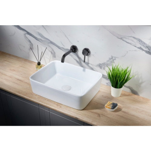 Смеситель для раковины Milacio Ultra MCU.552.MB С ВНУТРЕННЕЙ ЧАСТЬЮ чёрный матовый