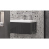Тумба с раковиной Velvex Edge 70.1Y подвесная, графит