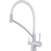 Смеситель для кухни Paulmark Siegen Si213111-431TW, белый матовый с гибким изливом