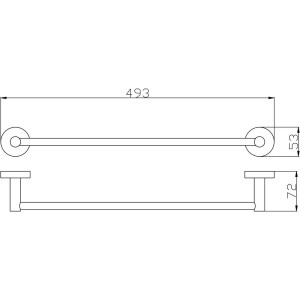 Полотенцедержатель Rav Slezak Colorado COA0701/45Z золото, 50 см