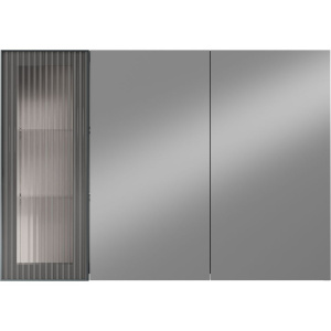 Зеркало-шкаф STWORKI Готланд 100, антрацит матовый