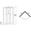 Душевая кабина Niagara Ultra NG-302-01 100х100, с низким поддоном