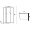 Душевая кабина Niagara Classic NG-3312-14RG 120х80 см, с гидромассажем