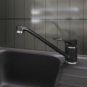 Смеситель для кухни Domaci Солерно UQ-004-07 уголь