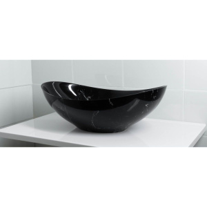 Купить Раковина Stella Polar Орион черный мрамор в Москве с доставкой Раковина Stella Polar Орион черный мрамор