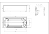 Акриловая прямоугольная ванна Aquatek Eco-Friendly Ника 160х75 без фронтального экрана, без гидромассажа, без опоры(каркаса)