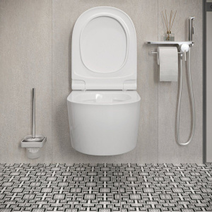 Унитаз подвесной Damixa Jupiter DX77C1700SC с микролифтом, безободковый