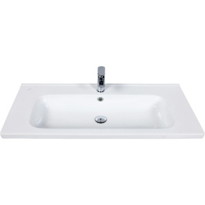 Тумба с раковиной Laparet Electra 100 подвесная, белый глянец